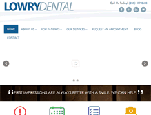 Tablet Screenshot of lowrydental.com